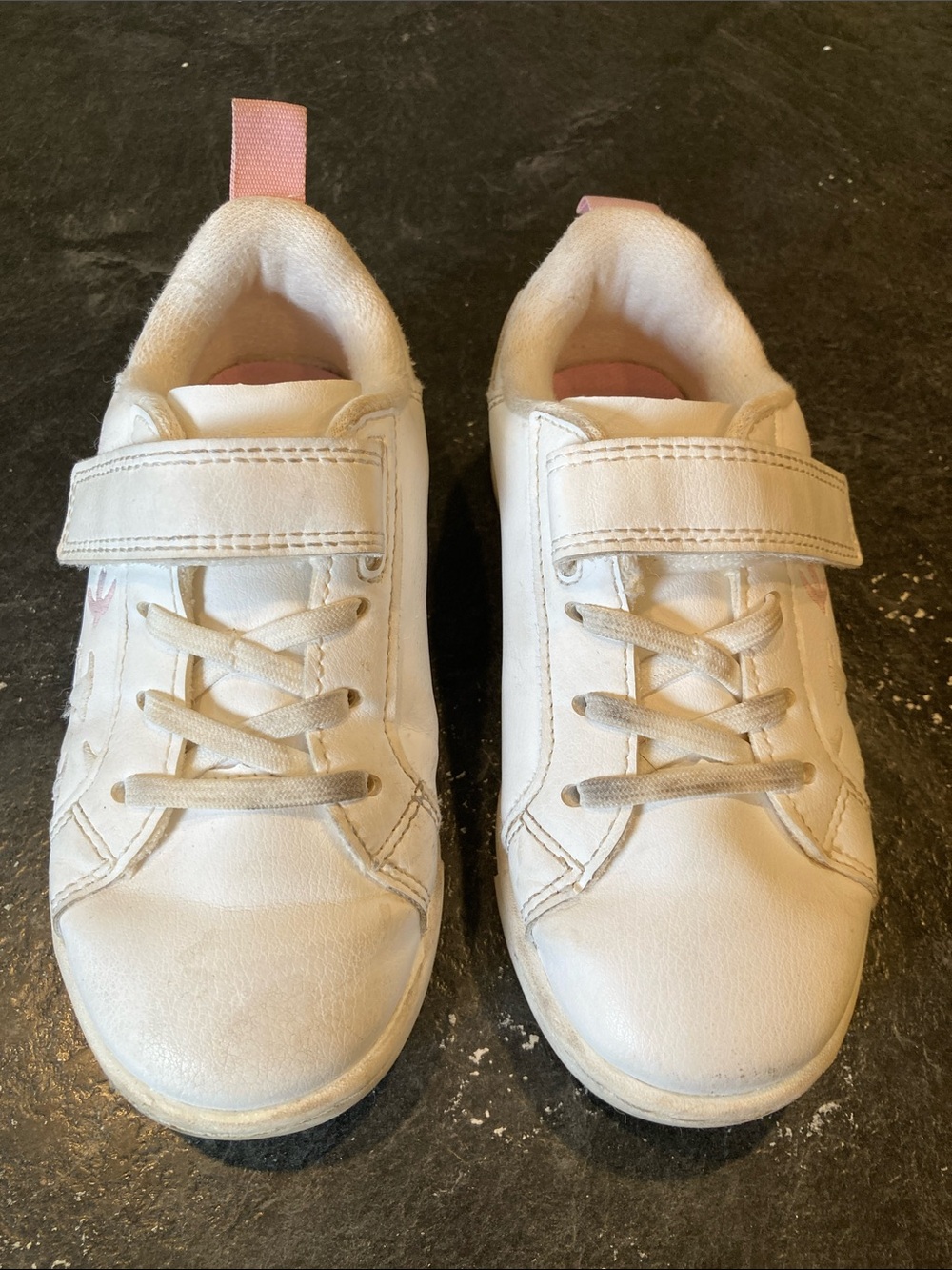 Girls Zara white pink birds sneaker shoes size 9